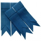 Blue Ancient Plain Coloured Garter Double Flashes